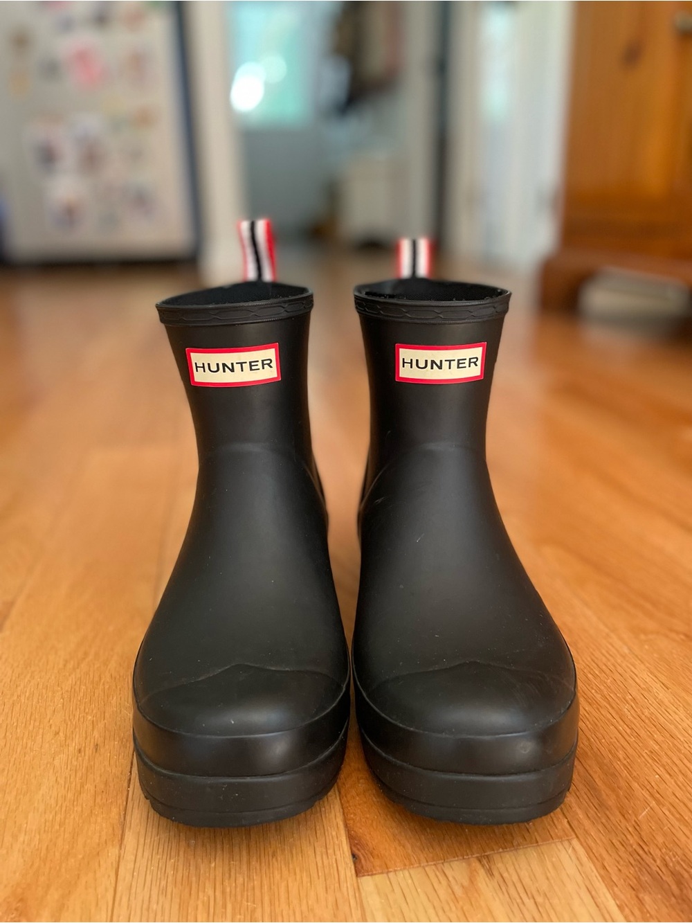 Hunter Women’s PLAY Short Rain Boots, Size 7, Black Waterproof Rain Boots